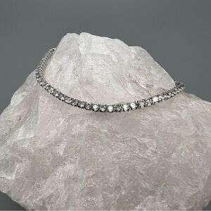 Tennis Bracelet, Cubic Zirconia and Sterling Silver